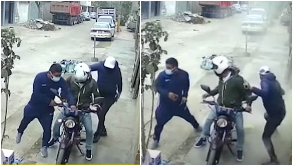 ¡Héroe anónimo! Albañil lanza bolsa de cemento a ladrones y frustra asalto ¡Héroe anónimo! Albañil lanza bolsa de cemento a ladrones y frustra asalto