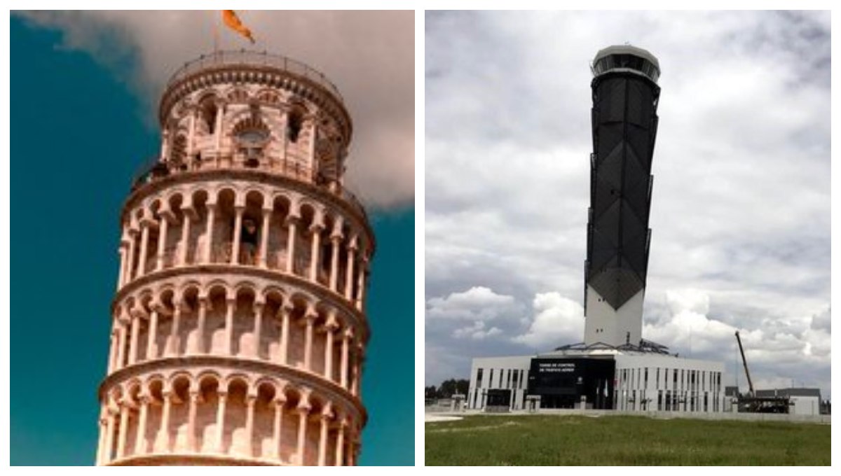 ¿Arquitectura moderna? Usuarios comparan torre de control “inclinada” de Santa Lucía con la de Pisa ¿Arquitectura moderna? Usuarios comparan torre de control “inclinada” de Santa Lucía con la de Pisa