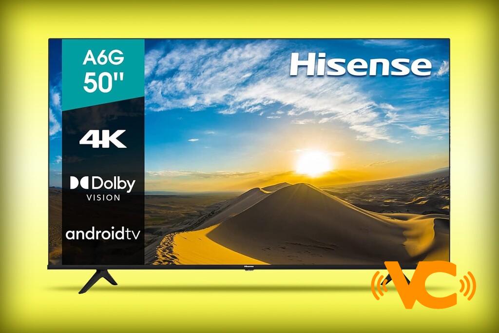 Smart TV Hisense con descuento en Amazon México: pantalla 4K de 50 pulgadas, Dolby Vision y Android TV por 8,499 pesos