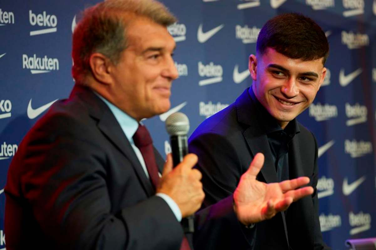 VIDEO: Joan Laporta confunde a Pedri con Lionel Messi