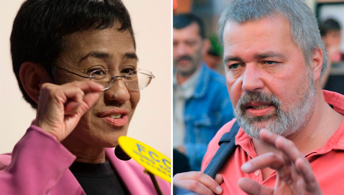 Otorgan Premio Nobel de la Paz a periodistas que enfrentaron a Duterte en Filipinas y Putin en Rusia