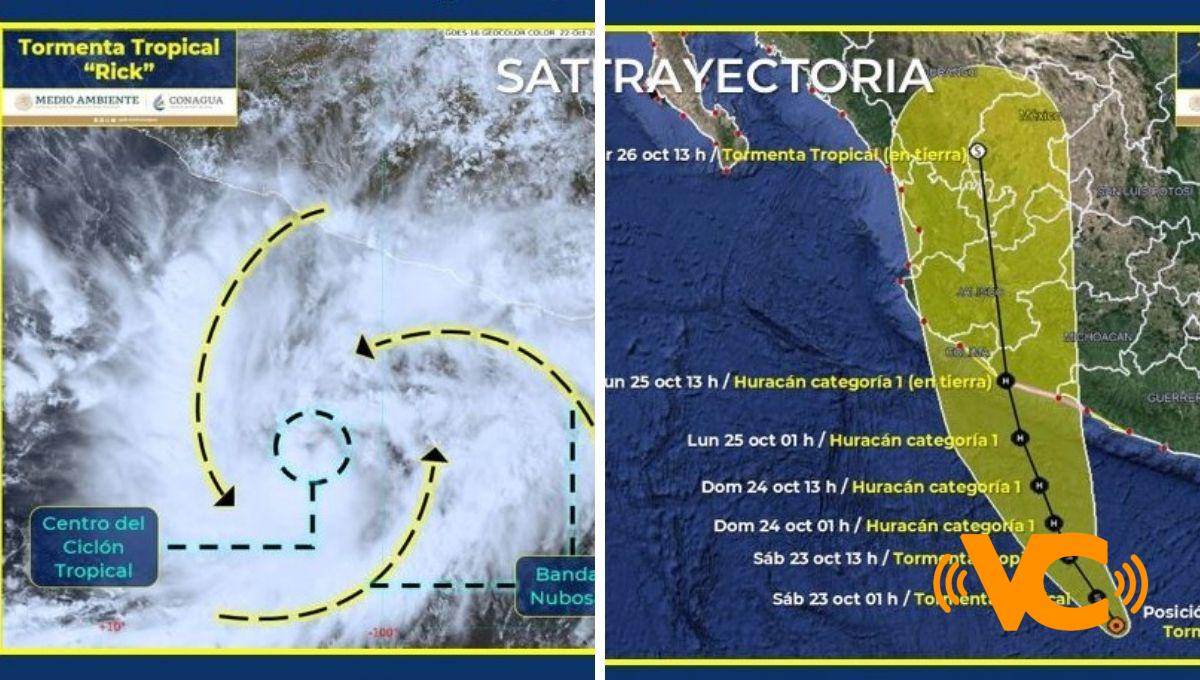 Se forma en el Pacífico tormenta tropical “Rick”, frente a las costas de Guerrero Se forma en el Pacífico tormenta tropical “Rick”, frente a las costas de Guerrero