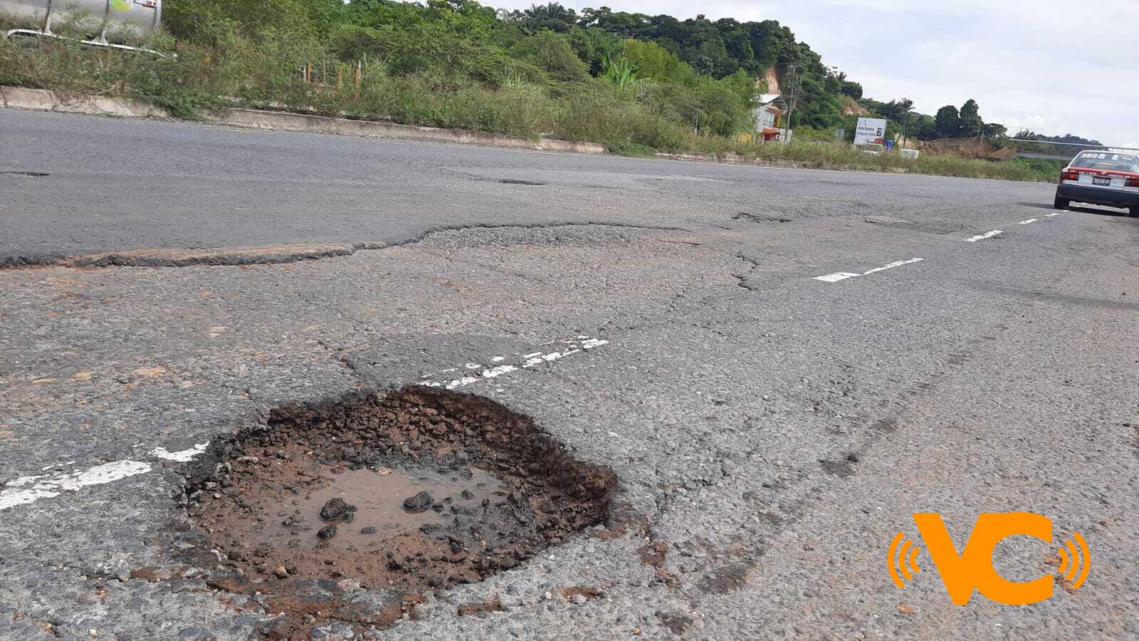 Intransitable la carretera 180, Coatzacoalcos- Villahermosa