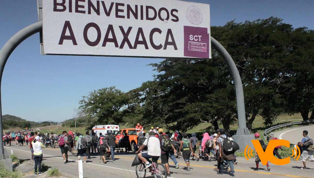 Caravana migrante sigue avanzando por Oaxaca mermada por el cansancio y operativos de autoridades Caravana migrante sigue avanzando por Oaxaca mermada por el cansancio y operativos de autoridades