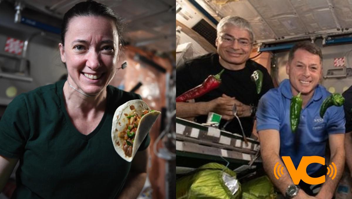 Astronautas de la NASA logran cultivar chiles en la EEI y celebran comiendo tacos