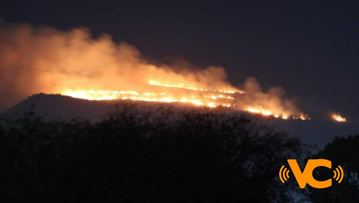 Incendio consume parte de la Sierra de San Miguelito, declarada Área Natural Protegida Incendio consume parte de la Sierra de San Miguelito, declarada Área Natural Protegida