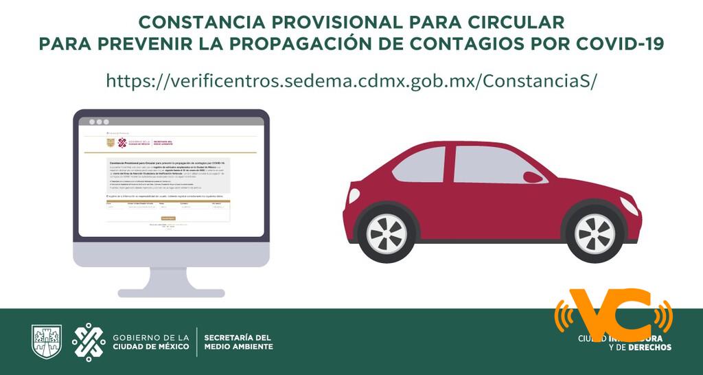 CDMX suspende trámites en ventanillas de Verificación Vehicular por COVID-19: así puedes obtener una constancia provisional gratis en línea CDMX suspende trámites en ventanillas de Verificación Vehicular por COVID-19: así puedes obtener una constancia provisional gratis en línea