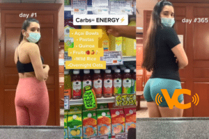 El radical cambio del trasero de una TikToker Fitness se viraliza en redes