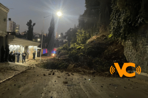 Se registra deslave en la alcaldía Miguel Hidalgo por fuga de agua