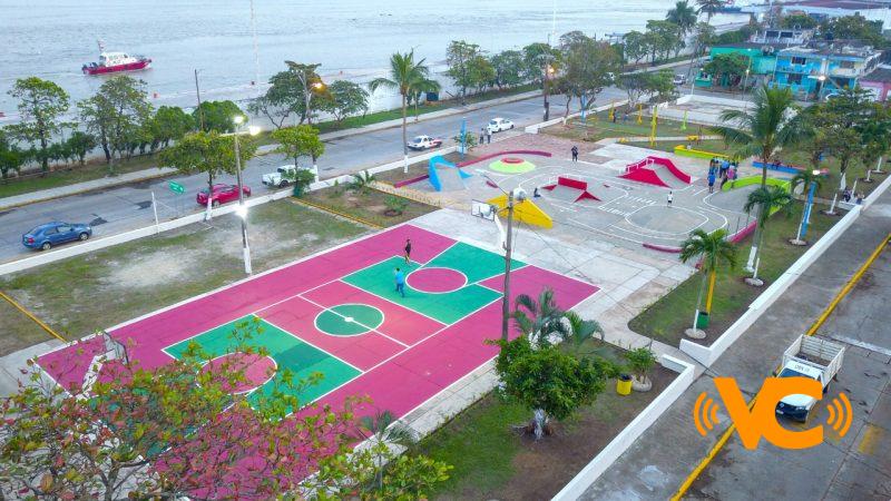Celebran colonos, restauración del ‘Parque Estibadores’