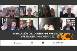Instalan consejo de premiación de la Presea Estado de México 2021 Instalan consejo de premiación de la Presea Estado de México 2021