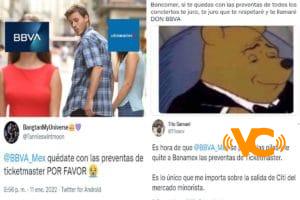 Piden con memes a BBVA «ponerse las pilas» con preventas de Ticketmaster luego de que Citigroup deja Banamex Piden con memes a BBVA «ponerse las pilas» con preventas de Ticketmaster luego de que Citigroup deja Banamex