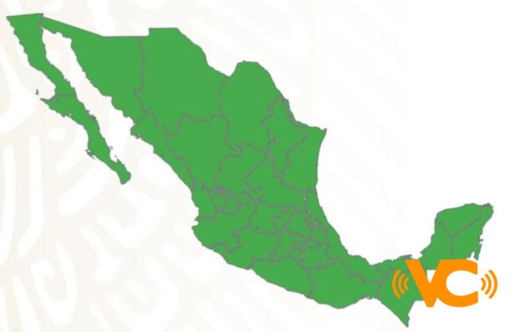Todo México entra a semáforo verde de COVID: las 32 entidades están en riesgo mínimo de contagio por primera vez desde que la pandemia empezó Todo México entra a semáforo verde de COVID: las 32 entidades están en riesgo mínimo de contagio por primera vez desde que la pandemia empezó