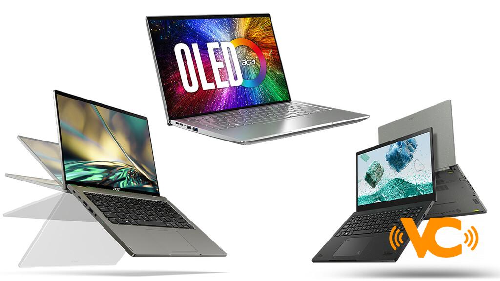 Acer lleva el OLED y procesadores 12a Gen la Swift 3, y amplía su catálogo de laptops y monitores ecológicos de la serie Aspire Vero
