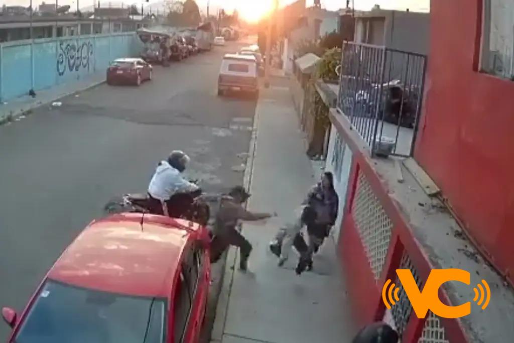 Joven huye de asalto y deja sola a su novia (+video)