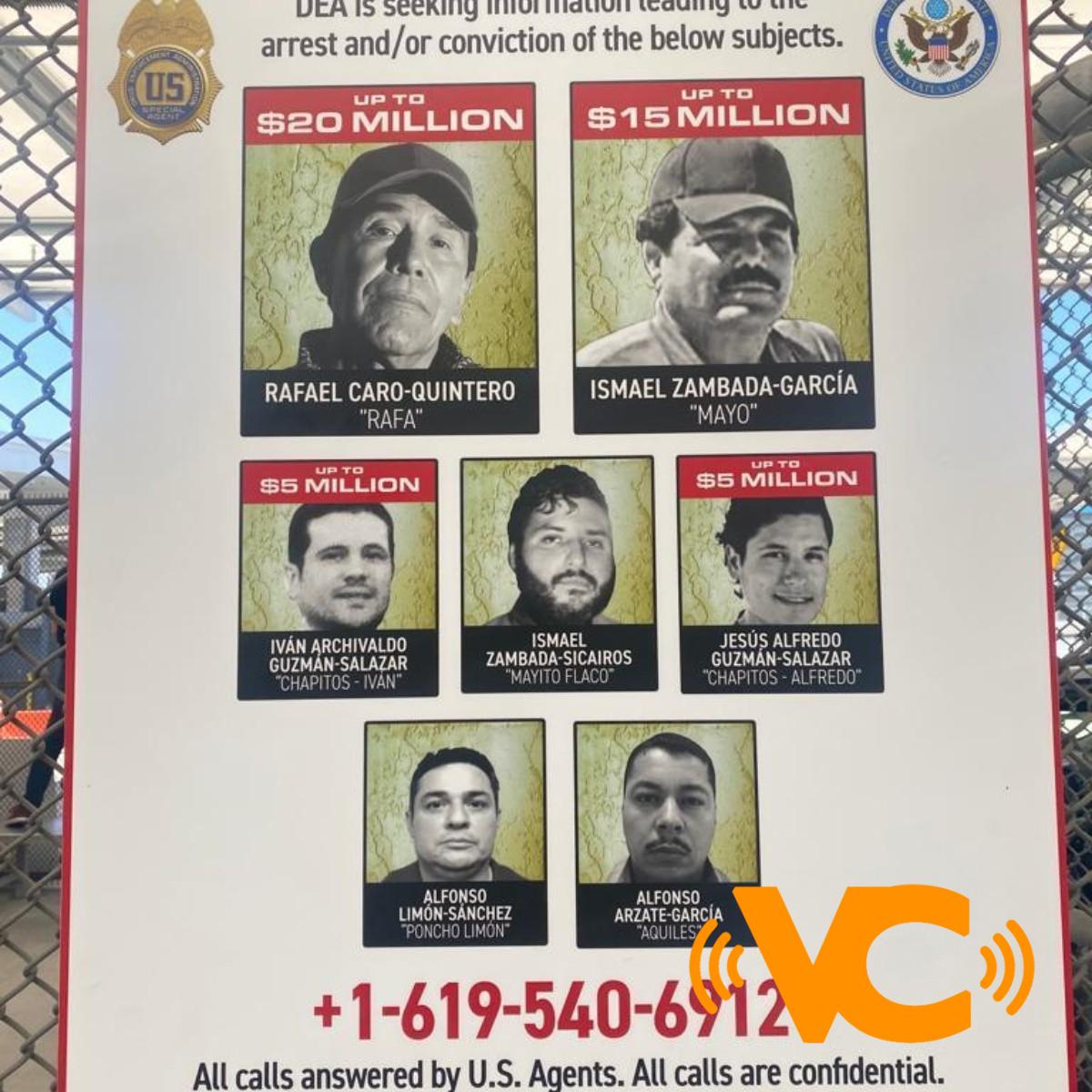 DEA anuncia recompensas millonarias por los capos del Cártel de Sinaloa DEA anuncia recompensas millonarias por los capos del Cártel de Sinaloa
