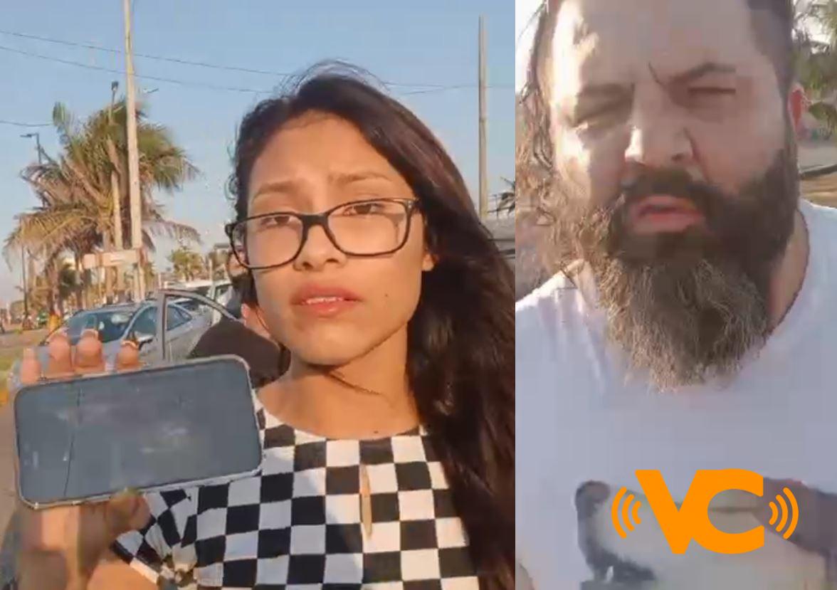 «¡No me estés agarrando!» Dueño de paletera golpea a reportero mientras documentaba un accidente en Coatzacoalcos «¡No me estés agarrando!» Dueño de paletera golpea a reportero mientras documentaba un accidente en Coatzacoalcos