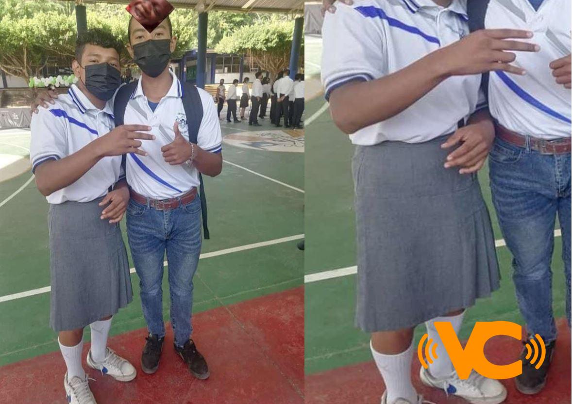 Estudiante de CBTis 113, asiste a sus clases con uniforme femenil y alborota las redes Estudiante de CBTis 113, asiste a sus clases con uniforme femenil y alborota las redes