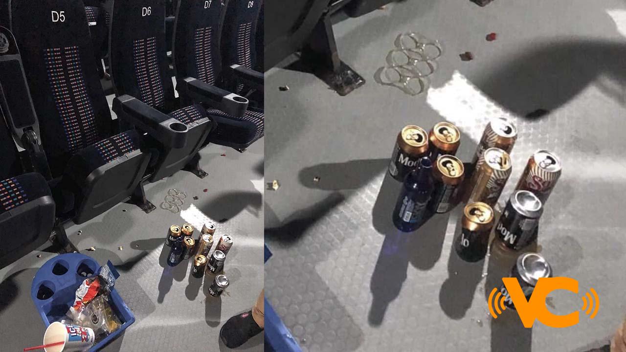 «Si no es bar c#@?!ros»: Usuario se queja porque visitantes de un cine en Coatzacoalcos consumieron 9 cervezas y una caguama