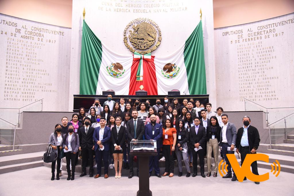 Conocen estudiantes de Perote instalaciones del Congreso de Veracruz