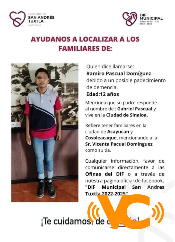 Se intentan localizar a familiares del niño Ramiro Pascual Domínguez Se intentan localizar a familiares del niño Ramiro Pascual Domínguez