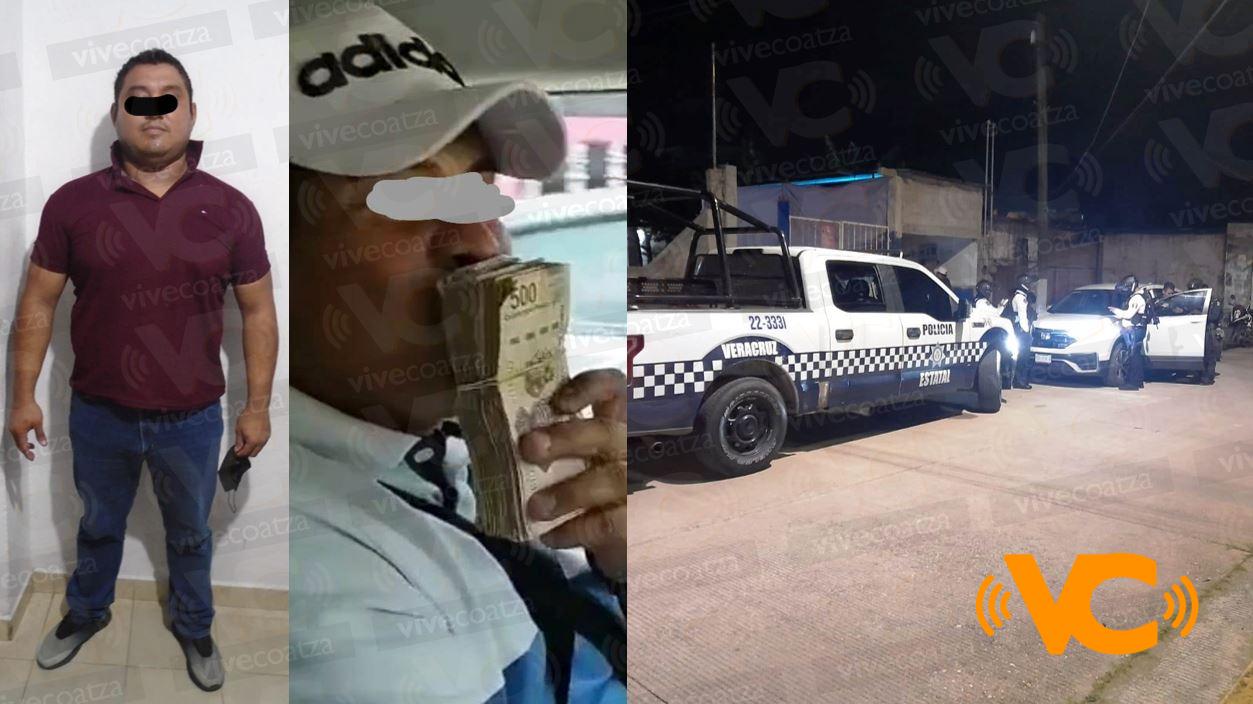 Detienen a dos Policías Municipales de Coatzacoalcos acusados de extorsión y robo Detienen a dos Policías Municipales de Coatzacoalcos acusados de extorsión y robo