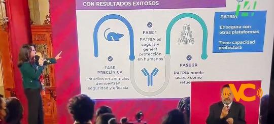 La vacuna Patria es efectiva y segura en humanos, anuncia Elena Álvarez La vacuna Patria es efectiva y segura en humanos, anuncia Elena Álvarez