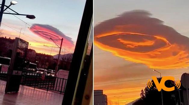 Nube en forma de ovni, sorprende a habitantes de Turquía Nube en forma de ovni, sorprende a habitantes de Turquía