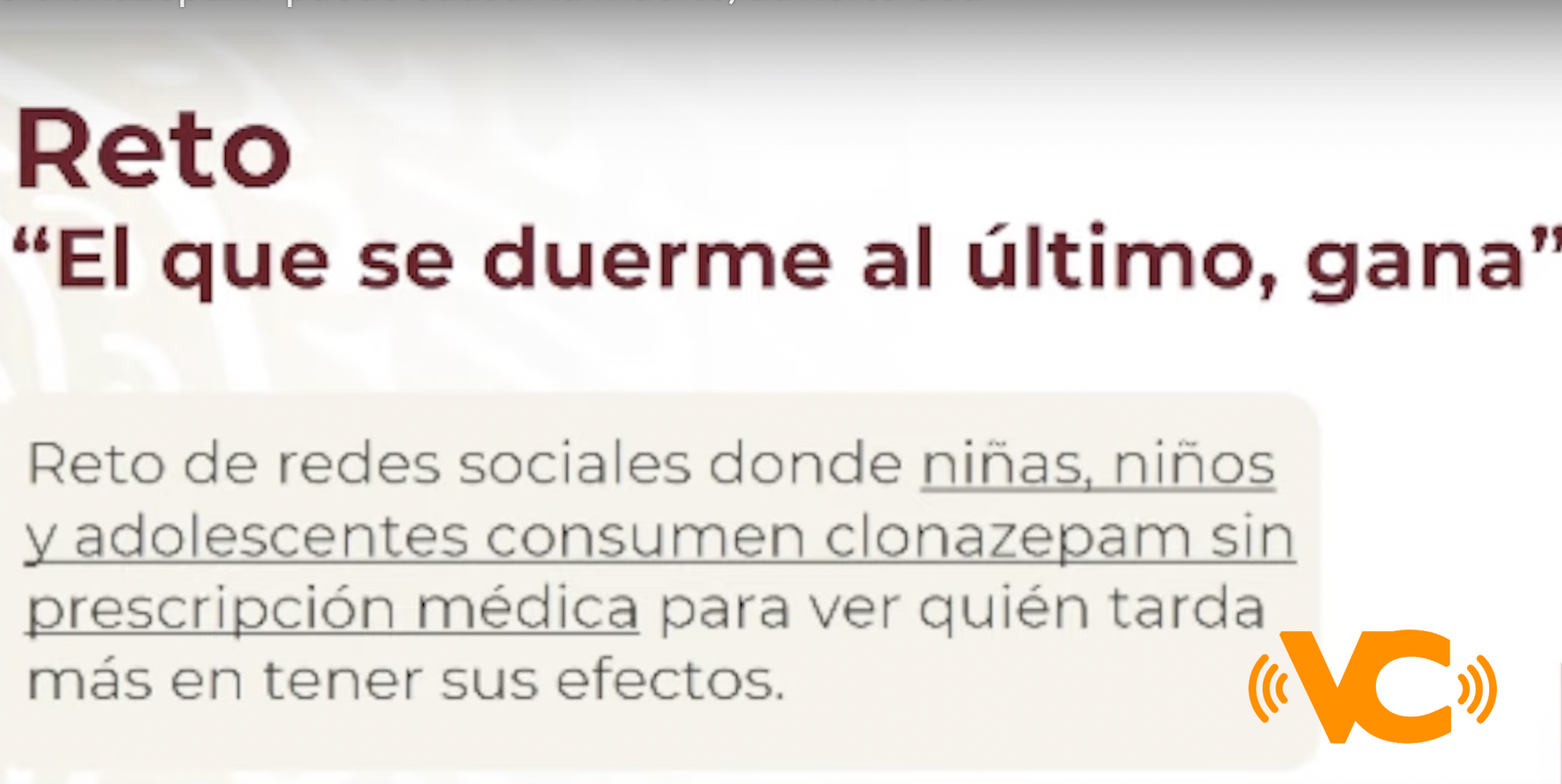 López-Gatell advierte los peligros del “Reto Clonazepan” López-Gatell advierte los peligros del “Reto Clonazepan”