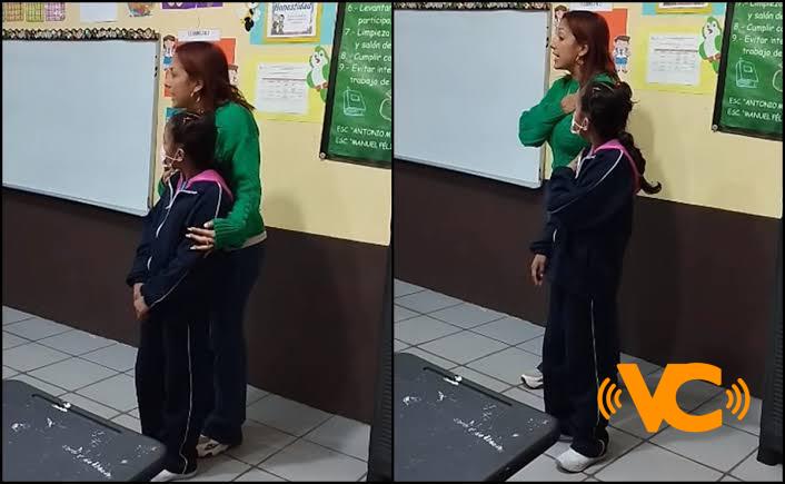 Maestra enseña lenguaje de señas para que alumnos se comuniquen con su compañera sordomuda Maestra enseña lenguaje de señas para que alumnos se comuniquen con su compañera sordomuda