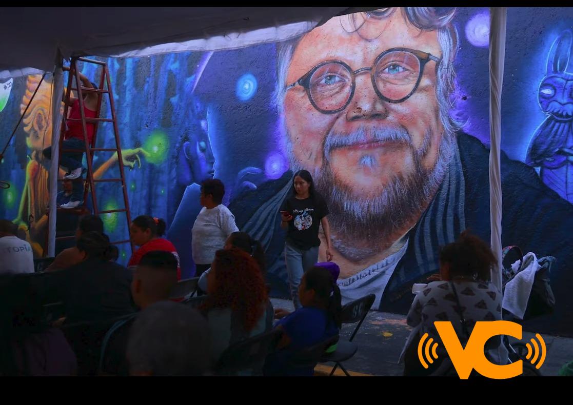 Homenajean a Guillermo del Toro con mural en Iztapalapa por su premio Oscar Homenajean a Guillermo del Toro con mural en Iztapalapa por su premio Oscar