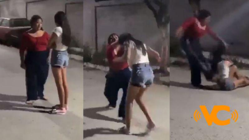 Madre entrena a su hija a enfrentar el bullying con una paliza Madre entrena a su hija a enfrentar el bullying con una paliza