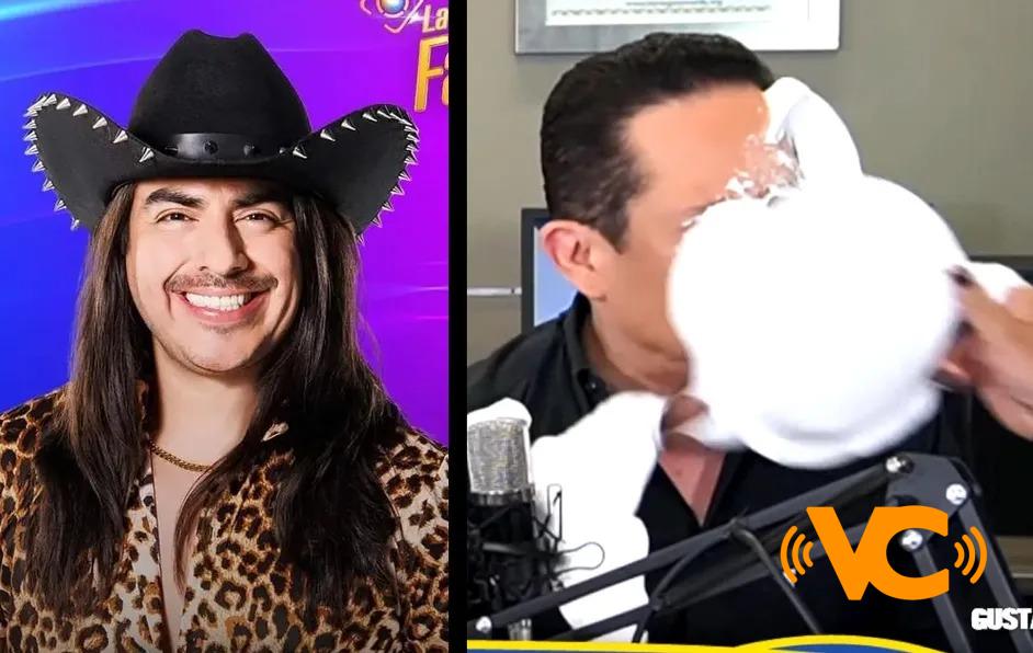 Rey Grupero lanza pastelazo a Gustavo Adolfo Infante en vivo; periodista explota: «¡qué te pasa imbécil!” Rey Grupero lanza pastelazo a Gustavo Adolfo Infante en vivo; periodista explota: «¡qué te pasa imbécil!”