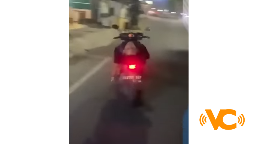 Joven motociclista se queda dormido al volante y termina impactando contra un comercio Joven motociclista se queda dormido al volante y termina impactando contra un comercio