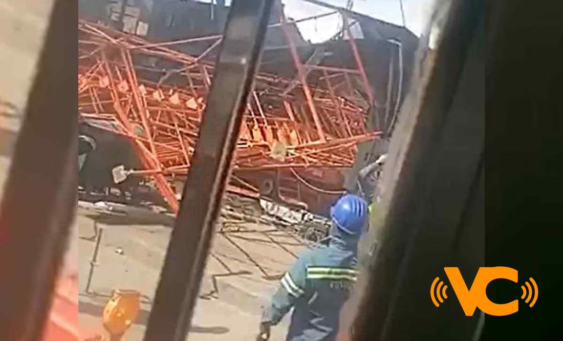 Cae estructura metálica en obras de la Línea 12 del Metro Cae estructura metálica en obras de la Línea 12 del Metro
