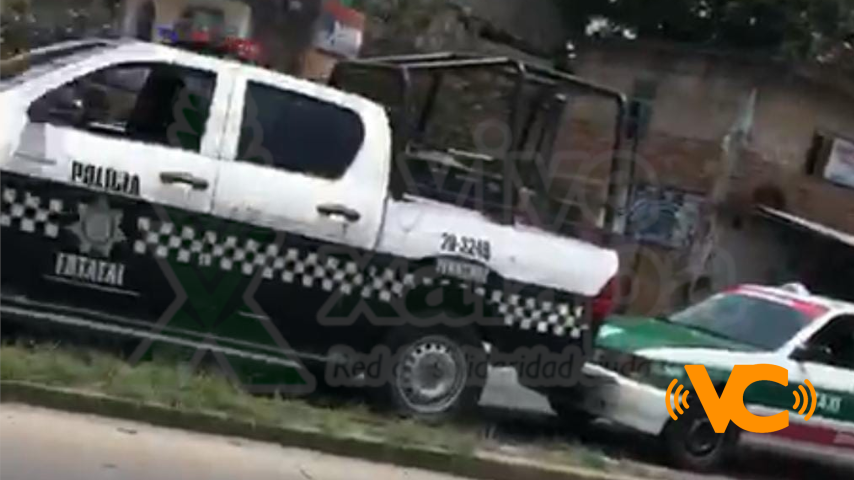 Chocan patrullas de la SSP en la zona centro del estado Chocan patrullas de la SSP en la zona centro del estado