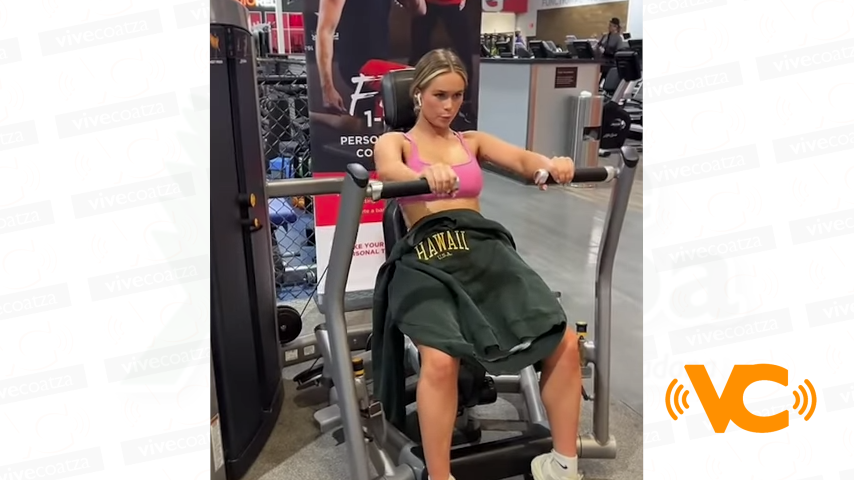 Tiktoker es increpada por usar top deportivo en el gimnasio Tiktoker es increpada por usar top deportivo en el gimnasio