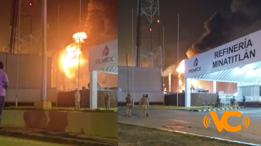 Arde en llamas planta de la Refinería Lázaro Cárdenas en Minatitlán. Arde en llamas planta de la Refinería Lázaro Cárdenas en Minatitlán.