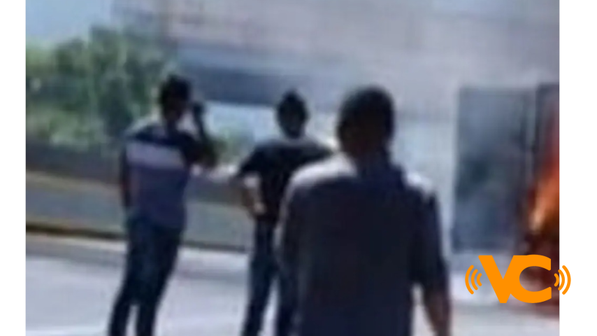 Se incendia torton con químicos en autopista de Veracruz; reportan personas intoxicadas