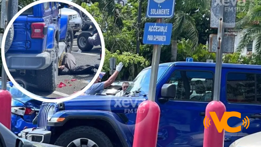 Mujer atropella a su esposo en estacionamiento de tienda tipo club Mujer atropella a su esposo en estacionamiento de tienda tipo club