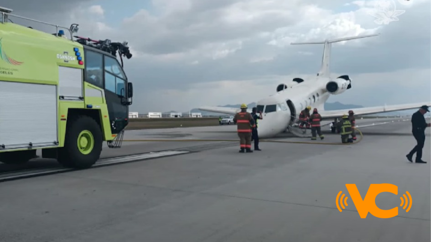 Aeronave de la fiscalía tuvo que aterrizar de emergencia en el AIFA Aeronave de la fiscalía tuvo que aterrizar de emergencia en el AIFA