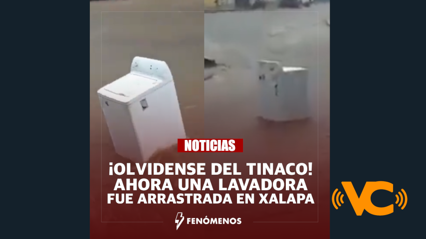 Ya no es el tinaco: ahora una lavadora es arrastrada por las inundaciones en Xalapa, Veracruz (+video) Ya no es el tinaco: ahora una lavadora es arrastrada por las inundaciones en Xalapa, Veracruz (+video)