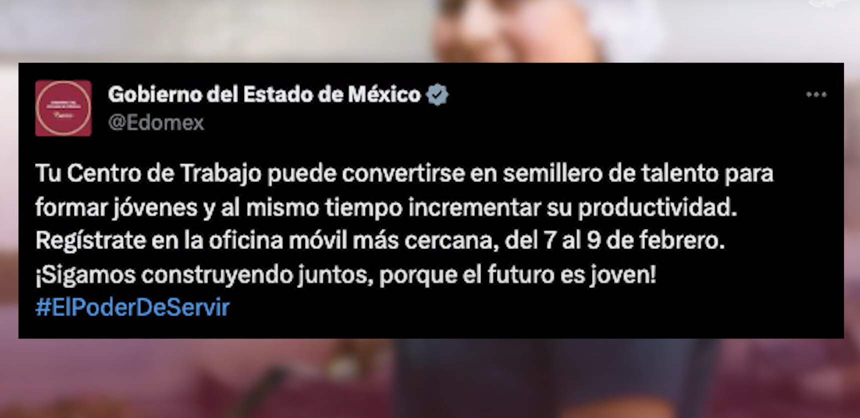 ¡Únete al Futuro!: Abren Inscripciones para Empleadores en Jóvenes Construyendo el Futuro en el Edomex