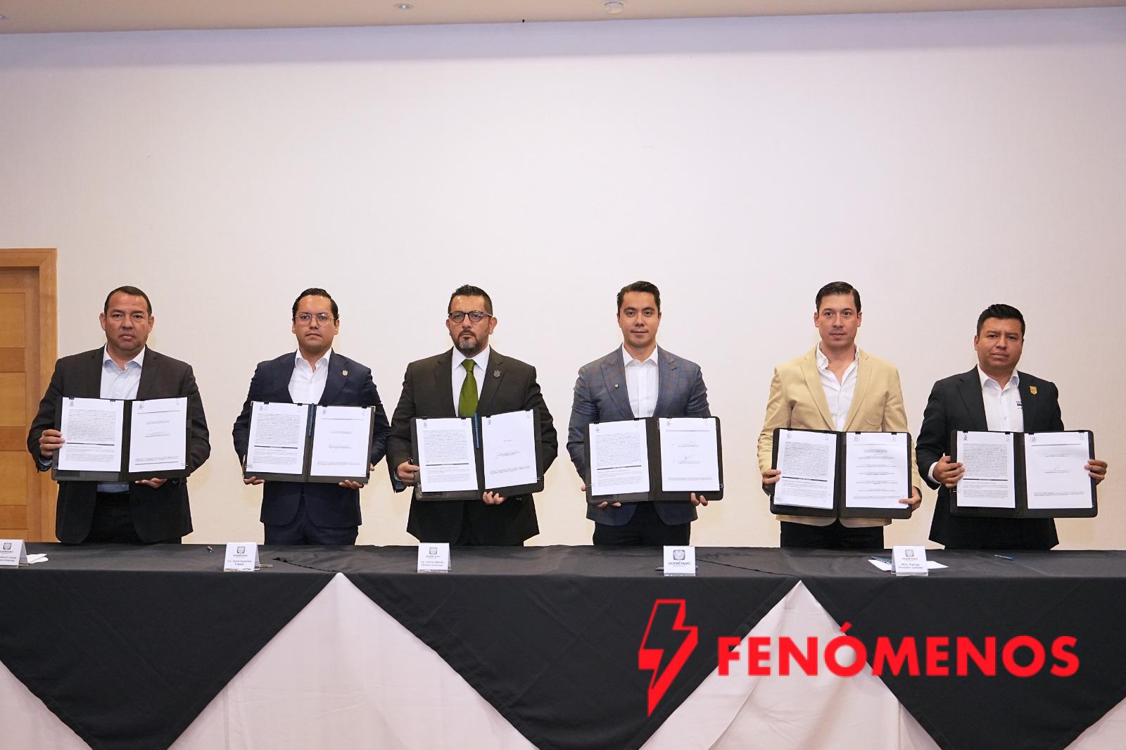 Firma de convenio entre municipios de la zona metropolitana fortalecen la seguridad y tranquilidad en Querétaro Firma de convenio entre municipios de la zona metropolitana fortalecen la seguridad y tranquilidad en Querétaro