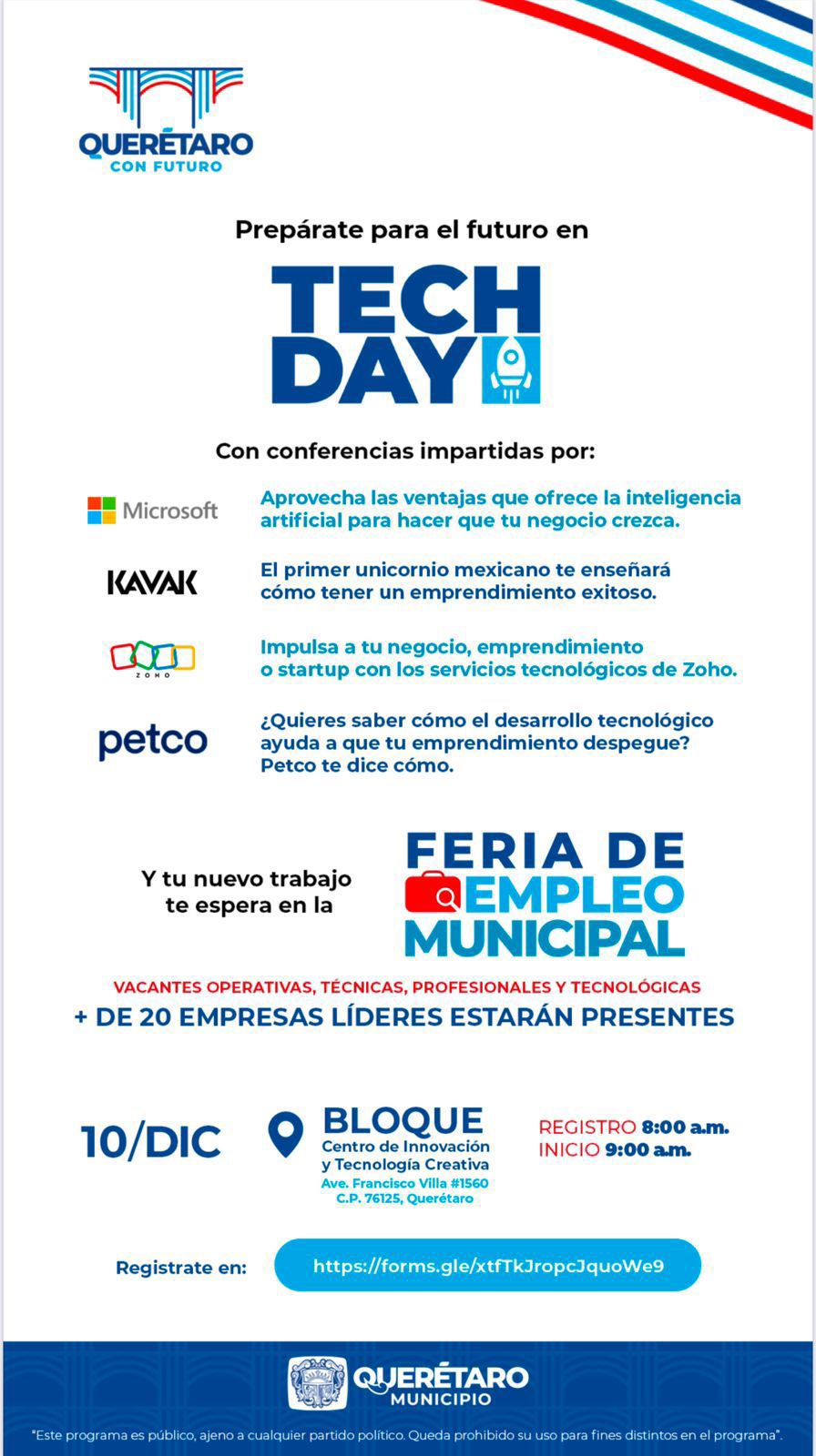 Imagen de Presenta Felifer Macías el TechDay y la Feria del Empleo en BLOQUE 11