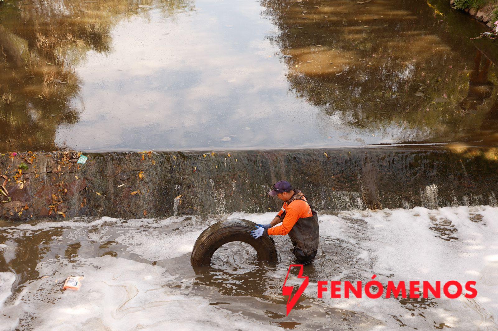 Participa Felifer Macías en el saneamiento del Río Querétaro Participa Felifer Macías en el saneamiento del Río Querétaro