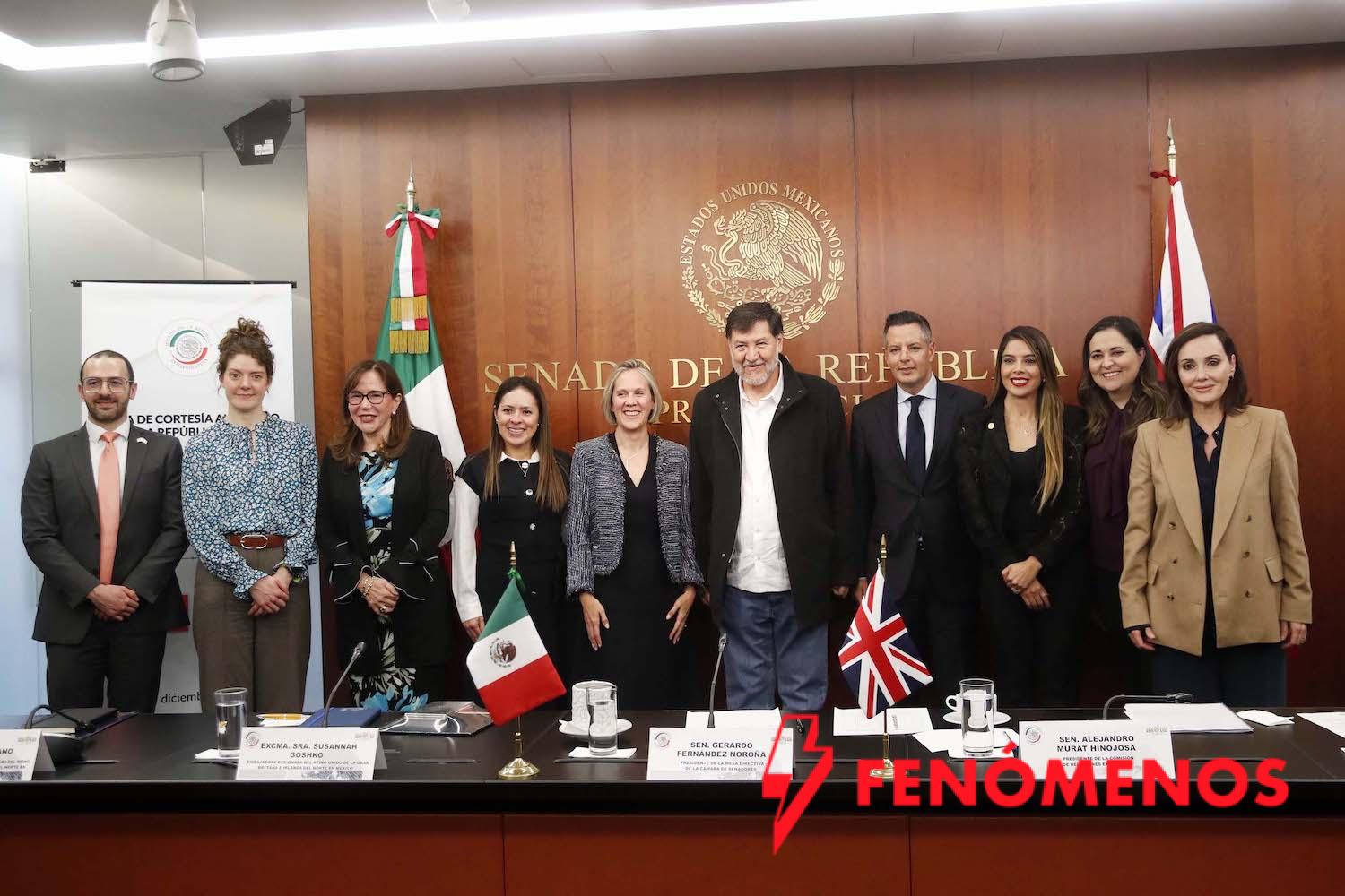 Fernández Noroña llama a avanzar en acuerdos comerciales con el Reino Unido Fernández Noroña llama a avanzar en acuerdos comerciales con el Reino Unido