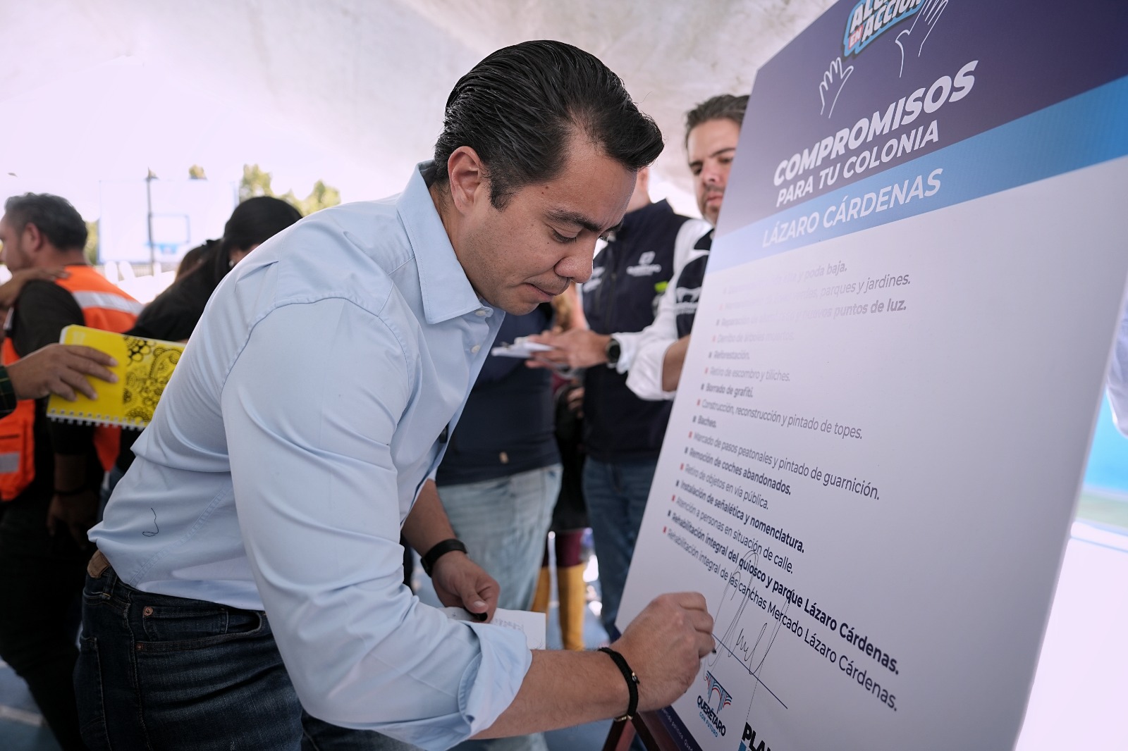 Imagen de Lleva Felifer Macías el programa Alcalde en Acción a la colonia Lázaro Cárdenas para mejorar seguridad, movilidad y mantenimiento urbano 2