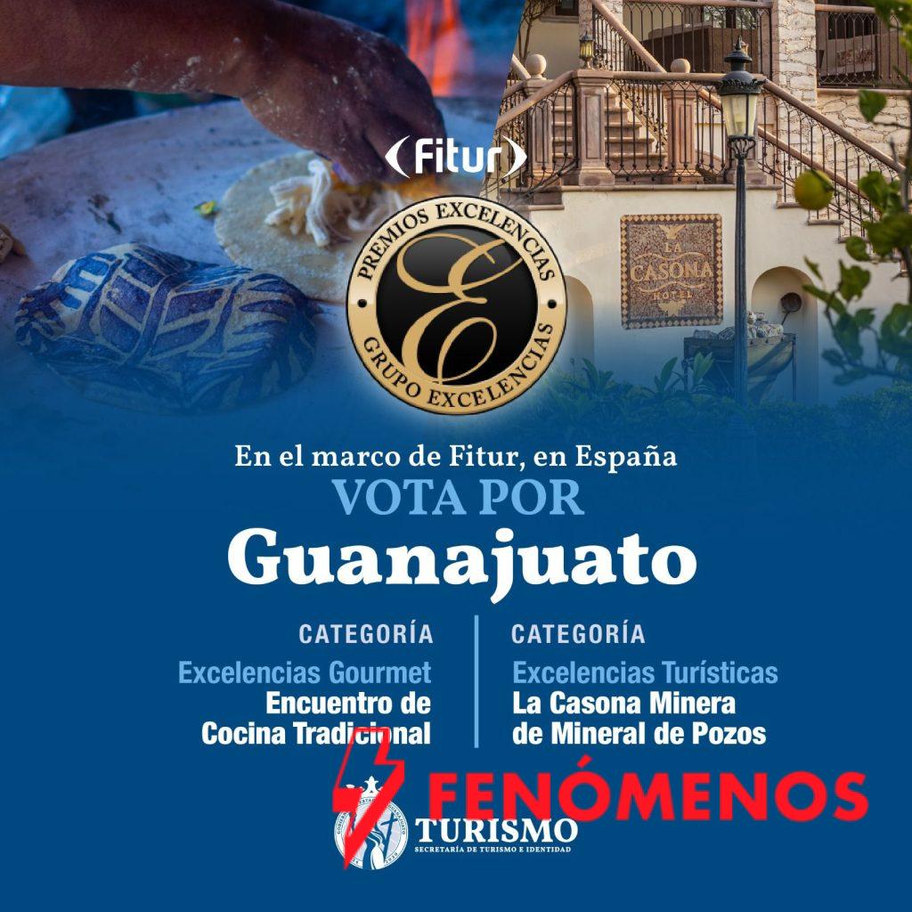 Guanajuato busca destacar en los Premios Excelencias 2025 en FITUR