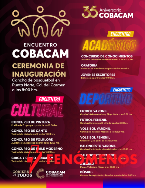 CARTELERA ENCUENTRO ESTATAL COBACAM CARTELERA ENCUENTRO ESTATAL COBACAM